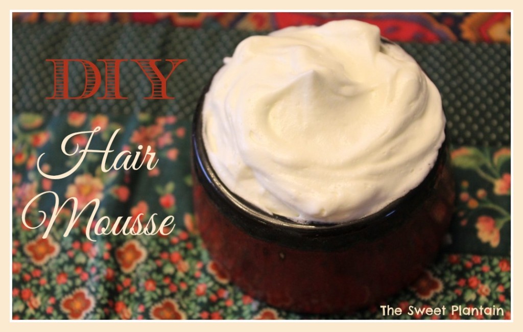 DIY Hair Mousse for Glossy, Healthy Curls | TheSweetPlantain.com