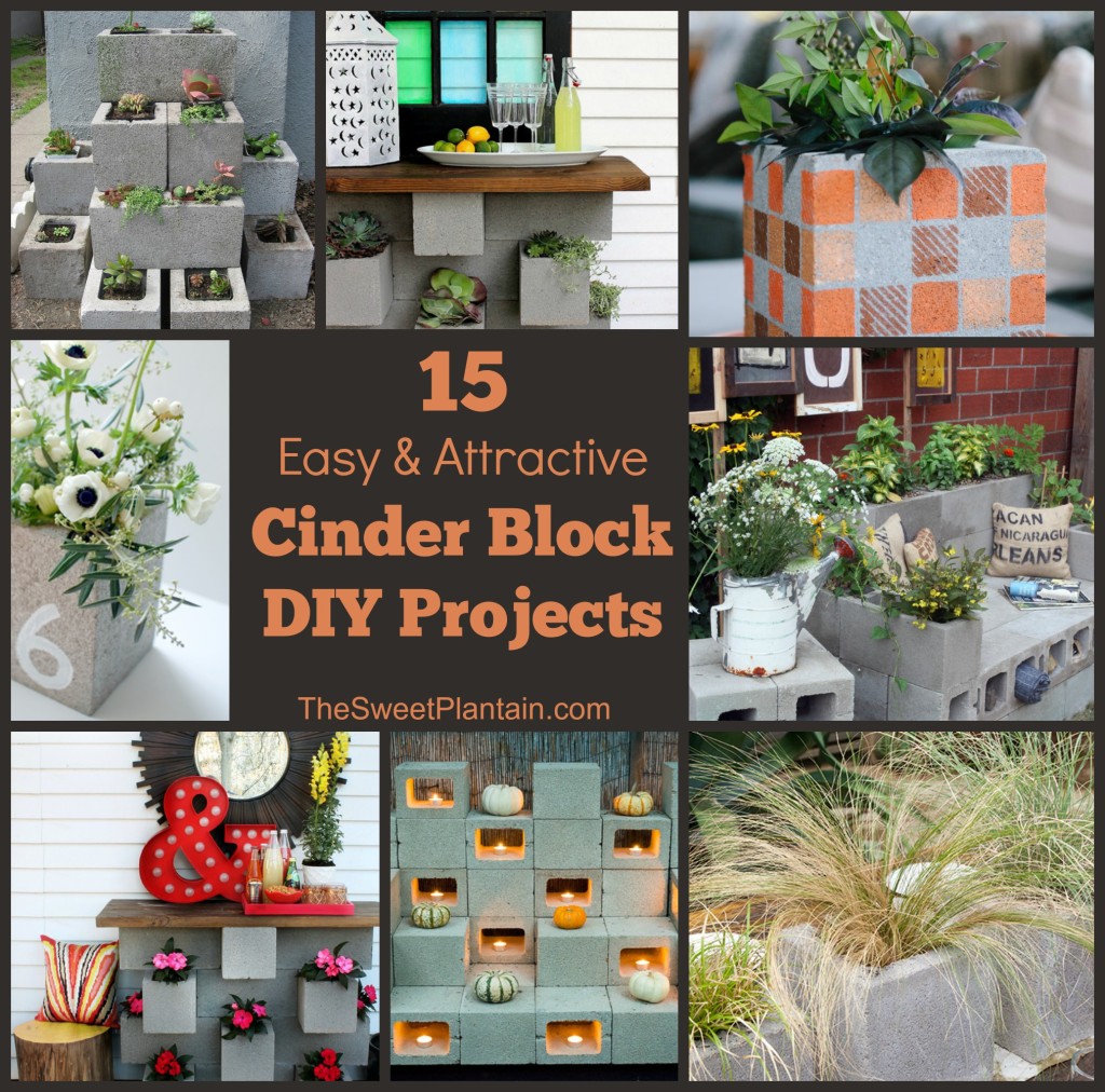 15 Easy & Attractive Cinder Block Projects for Your Garden {DIY}